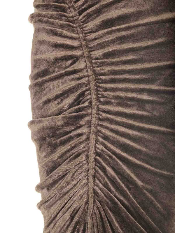 膝丈/ミディスカート - ブラウン shop online: RICK OWENS