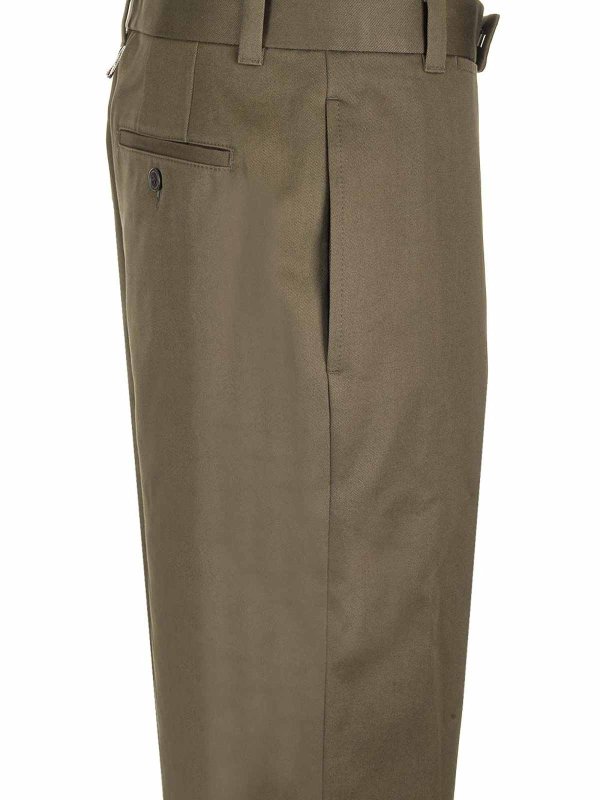 The Best Shops THOM BROWNE: Trousers Shorts - Relaxed Pleated Trousers