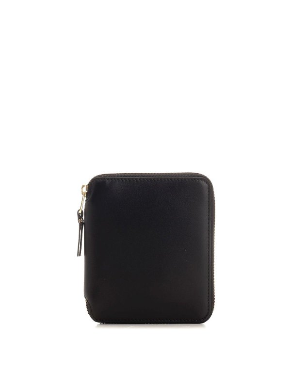 COMME DES GARCONS: wallets & purses - Black Zipped Wallet