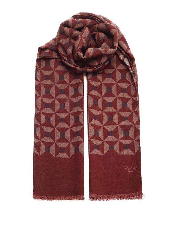 BARBA: scarves - Wool And Cashmere Scarf