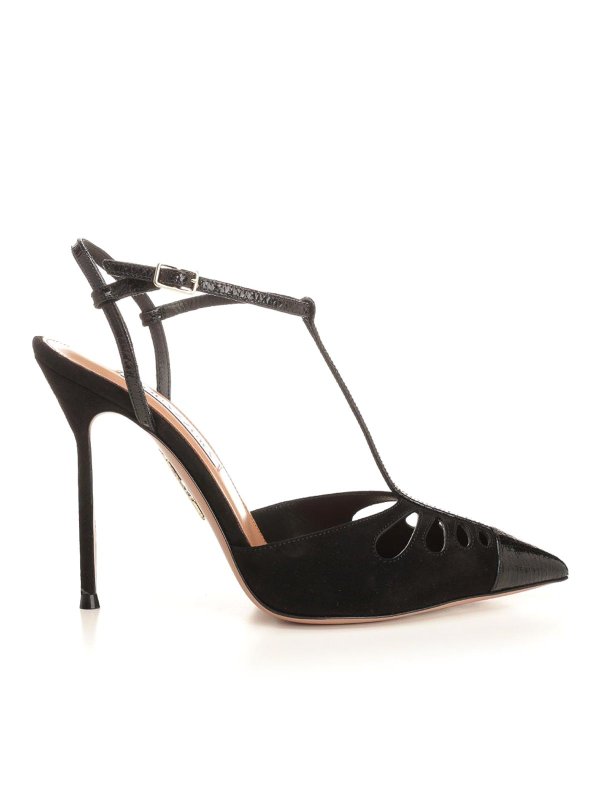 Aquazzura: court shoes - Camille Suede Pump