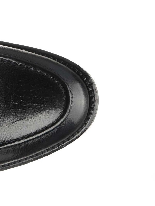 Blue Leather Mocassin shop online: CORVARI