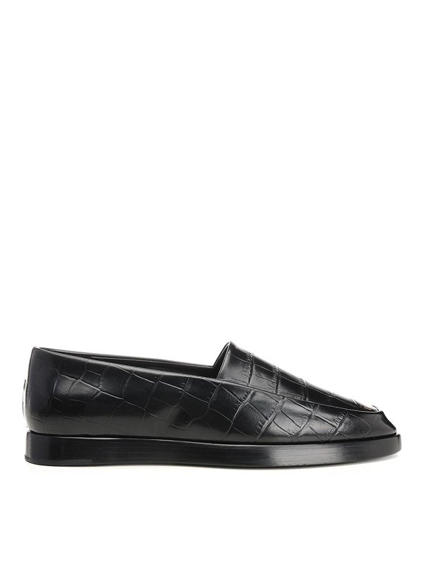 FEAR OF GOD: Loafers & Slippers - Croccodile Loafer
