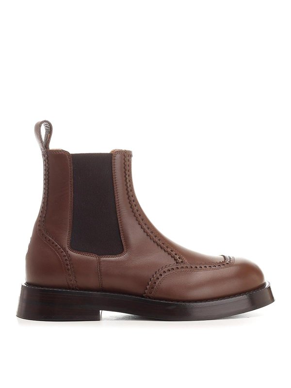 ALEXANDER MCQUEEN: boots - Chelsea Brogue Boots