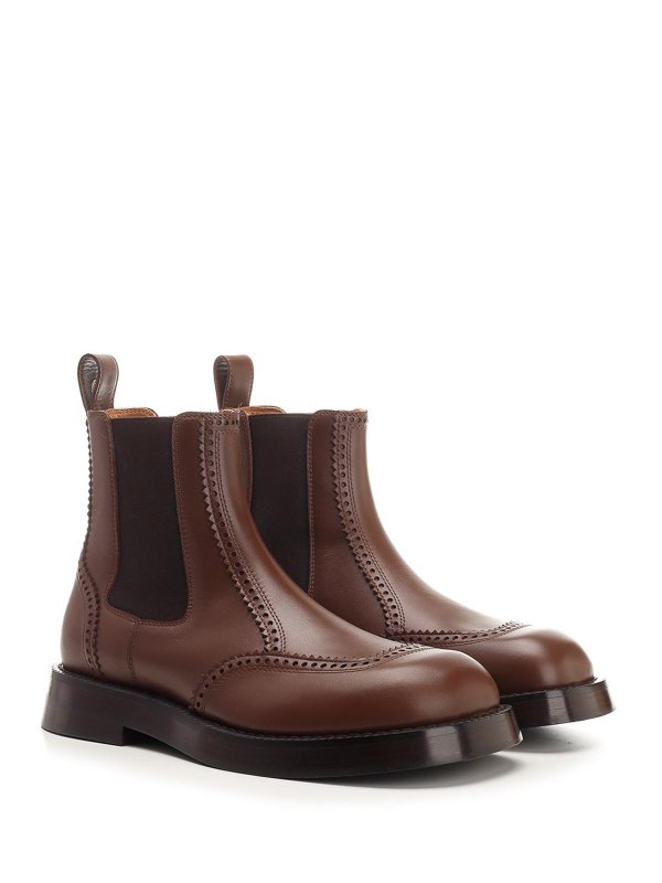 ALEXANDER MCQUEEN: boots online - Chelsea Brogue Boots