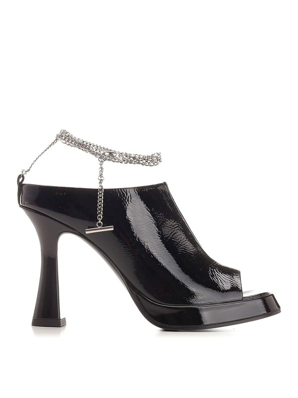 ALEXANDER MCQUEEN: sandals - Ankle Chain Strap Sandals