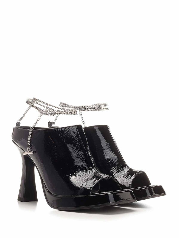 ALEXANDER MCQUEEN: sandals online - Ankle Chain Strap Sandals