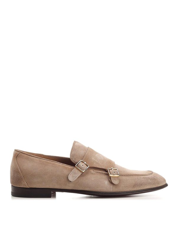 CORVARI: Loafers & Slippers - Beige Suede Moccasin