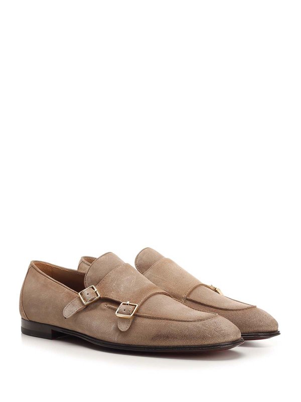 CORVARI: Loafers & Slippers online - Beige Suede Moccasin