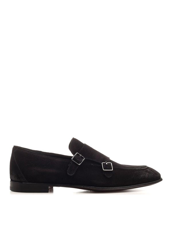 CORVARI: Loafers & Slippers - Double Buckle Suede Loafer