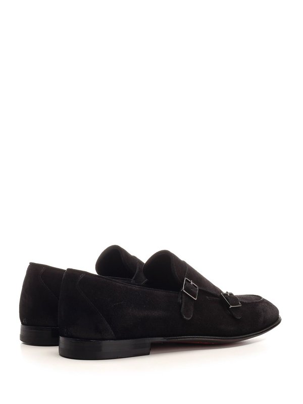 The Best Shops CORVARI: Loafers & Slippers - Double Buckle Suede Loafer