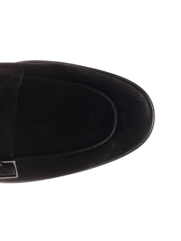 Double Buckle Suede Loafer shop online: CORVARI
