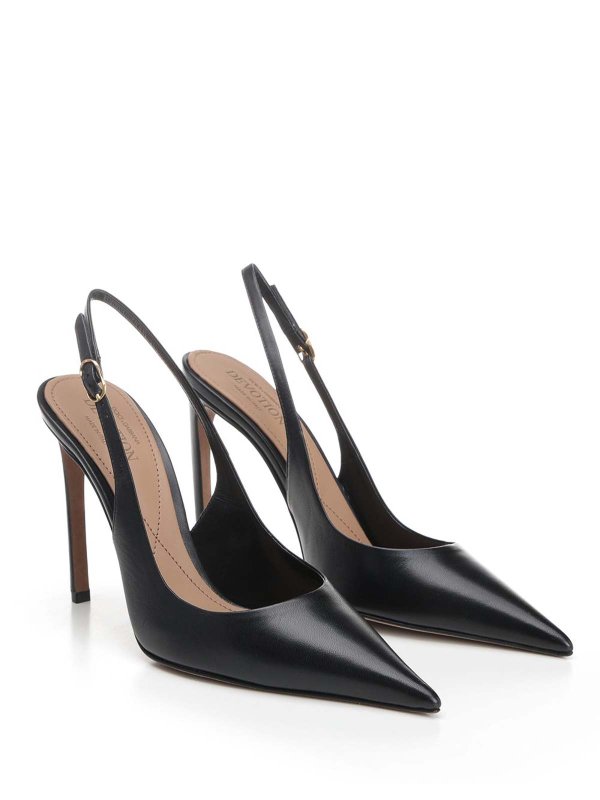 DOLCE & GABBANA: court shoes online - Leather Slingbacks