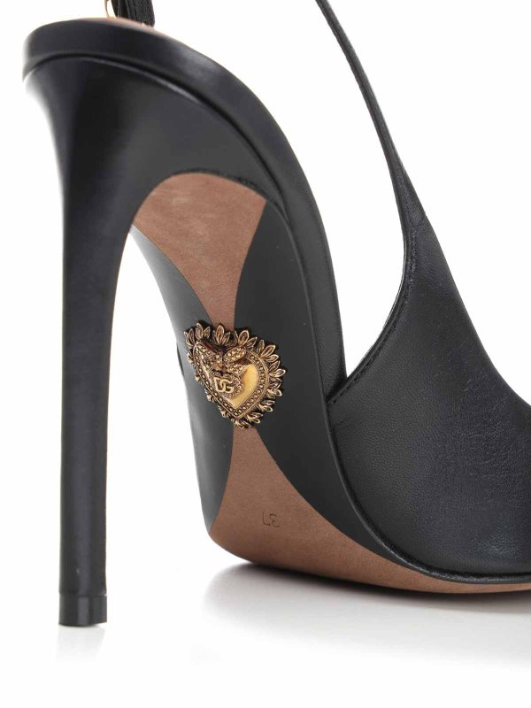 Leather Slingbacks shop online: DOLCE & GABBANA