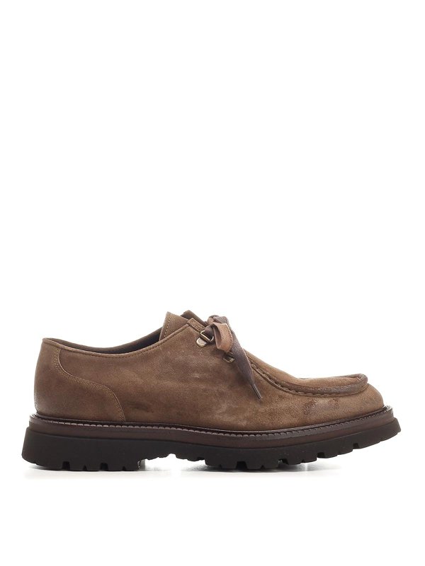 CORVARI: lace-ups shoes - Suede Tank Paraboot
