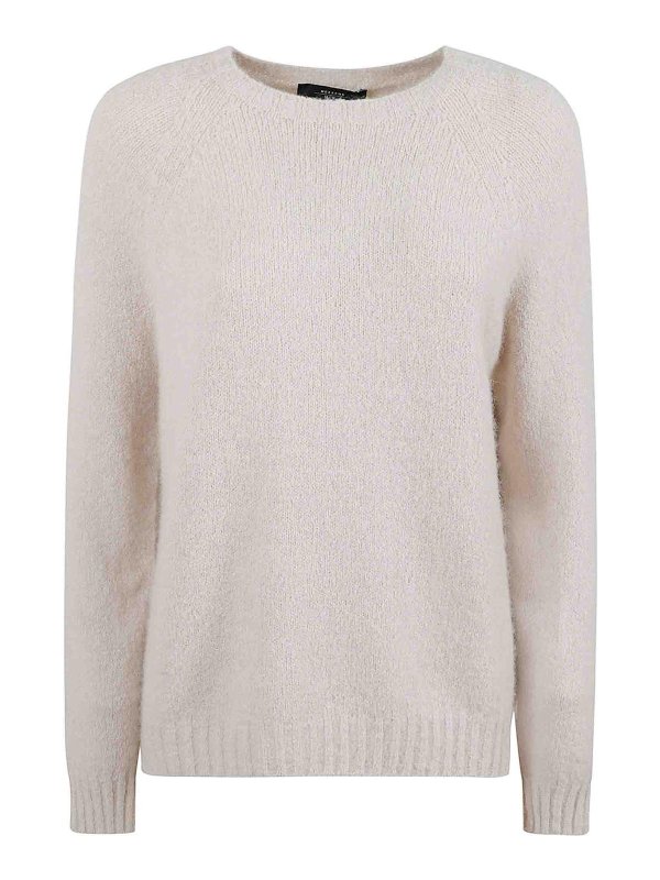 WEEKEND MAX MARA: Escotes barcos - Suéter Con Escote Barco - Ghiacci