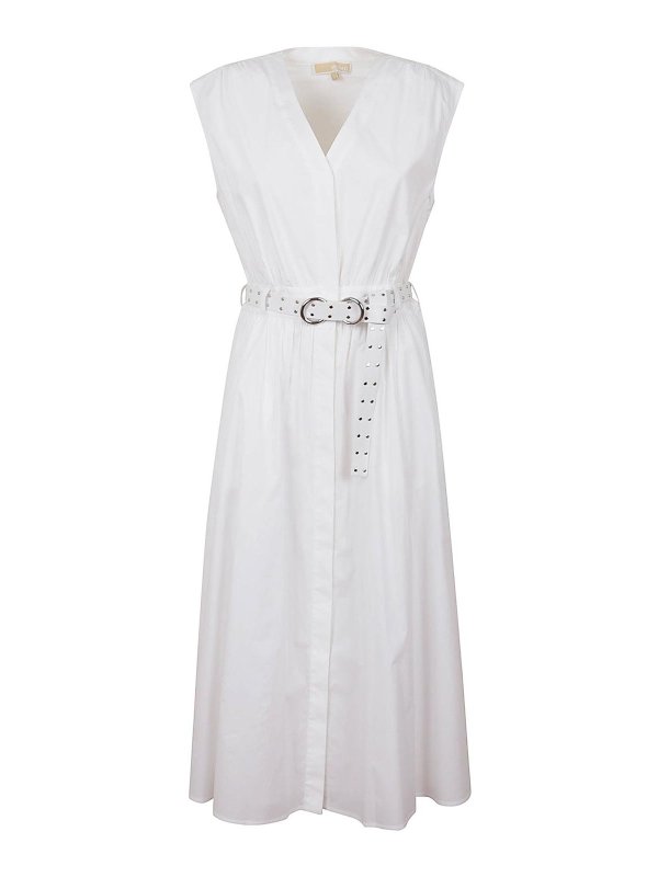 MICHAEL KORS: Maxikleider - Maxikleid - Weiß