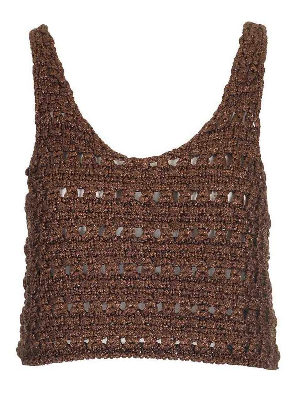 ALANUI: Tops & Débardeurs - Top - Marron