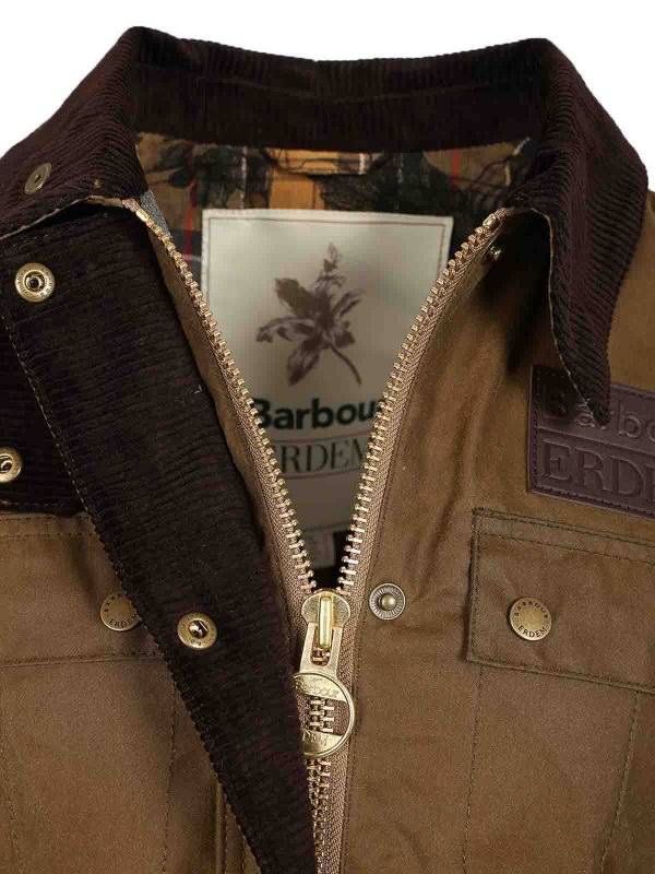 Barbour X Erdem Constance Waxed Jacket Beige LWX1476SN31