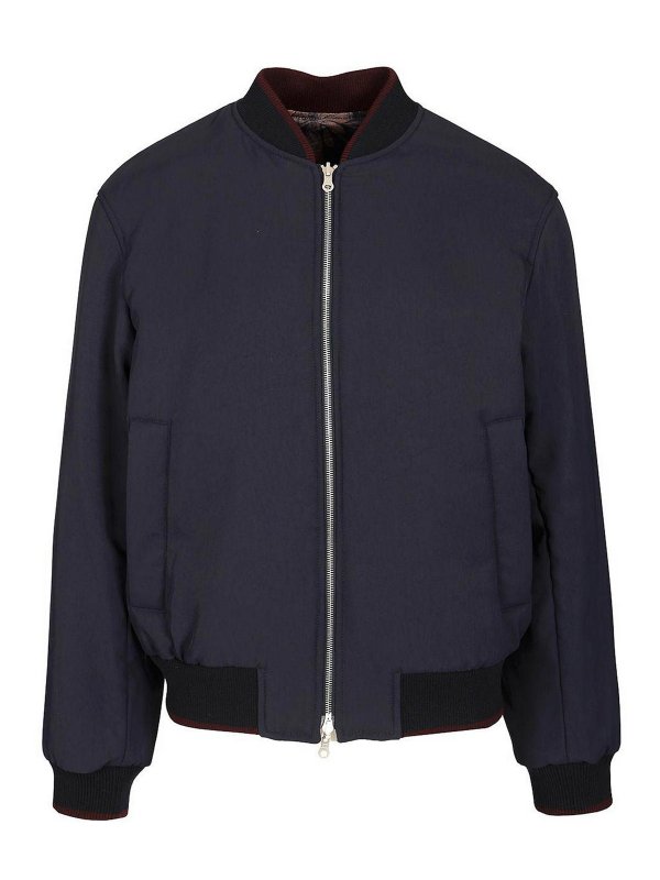 DRIES VAN NOTEN: casual jackets - Reversible Bomber Jacket