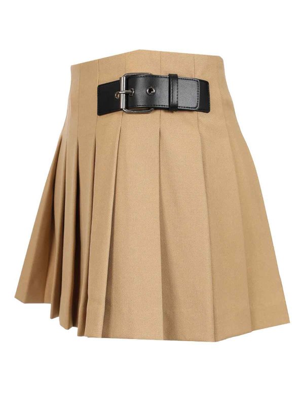 The Best Shops DUNST: Knielange und Midi Röcke - Midirock - Beige