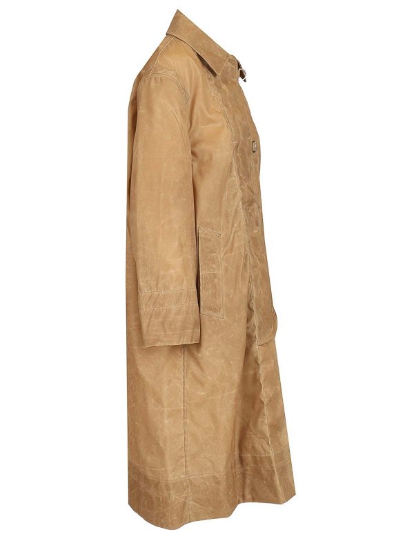 The Best Shops DURAZZI MILANO: trench coats - Leather Effect Raincoat