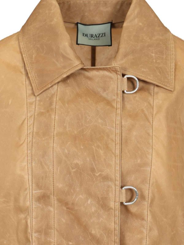 Leather Effect Raincoat shop online: DURAZZI MILANO