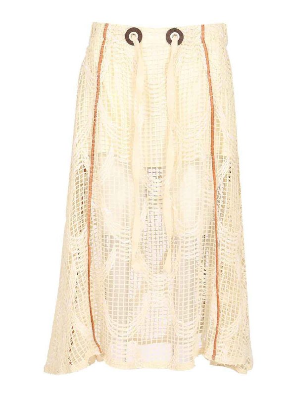 DURAZZI MILANO: gonne al ginocchio  e longuette - Gonna midi mesh