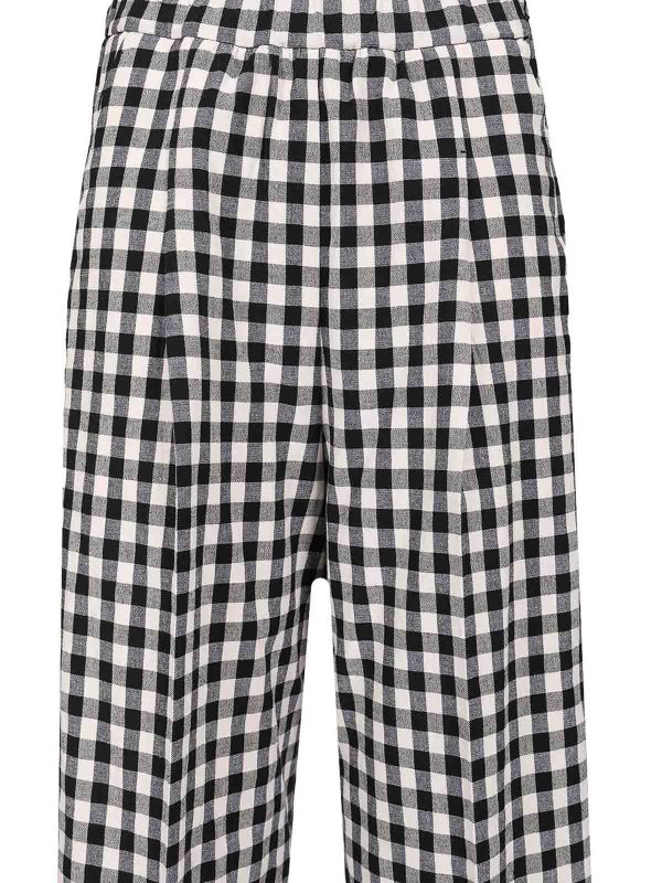 Gingham Wide Leg Pants shop online: FORTE FORTE