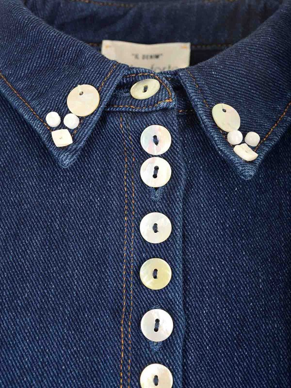 Hemd - Blau shop online: FORTE FORTE