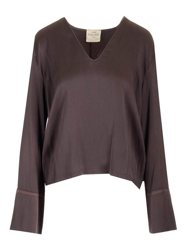 FORTE FORTE: Tops & Tank tops - Silk Satin Top