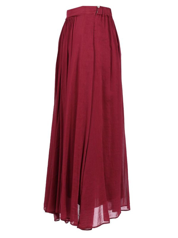 The Best Shops FORTE FORTE: Knee length skirts & Midi - Long Voile Skirt