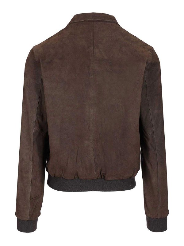 GIORGIO BRATO: casual jackets online - Suede Nappa Bomber Jacket