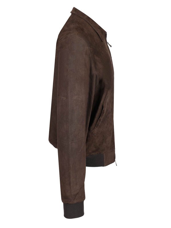 The Best Shops GIORGIO BRATO: casual jackets - Suede Nappa Bomber Jacket