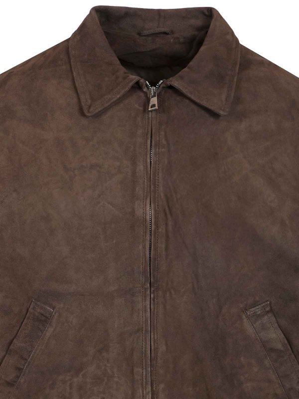 Suede Nappa Bomber Jacket shop online: GIORGIO BRATO