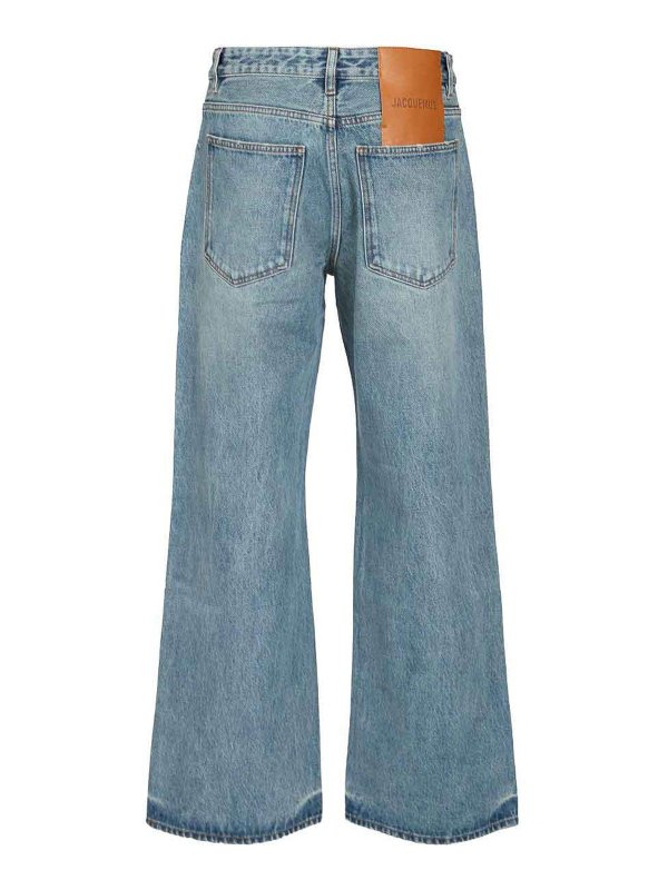 JACQUEMUS: straight leg jeans online - Wide Leg