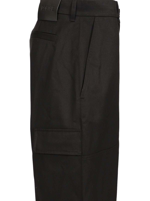 The Best Shops LOEWE: Trousers Shorts - Cotton And Silk Cargo Pants