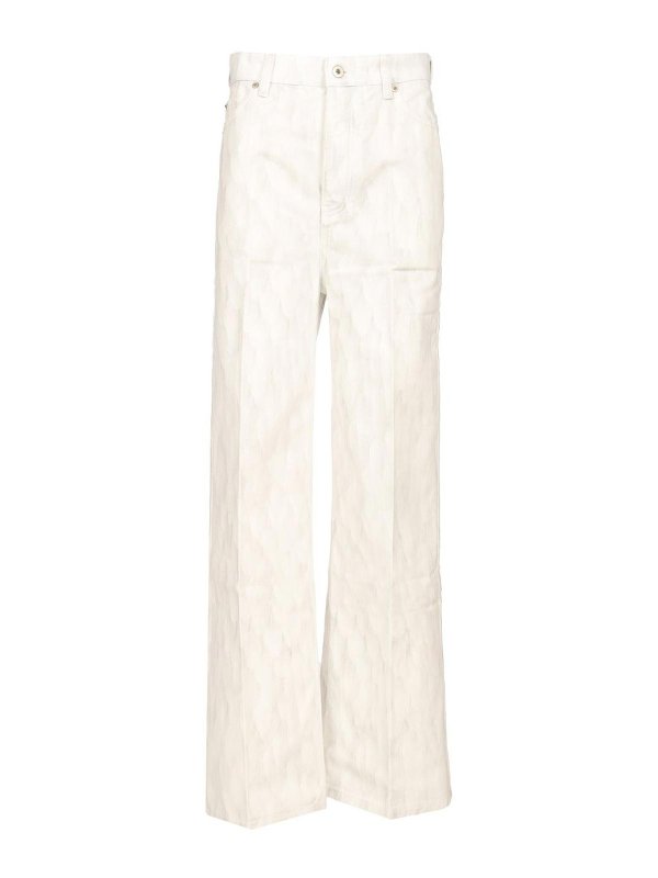 LOEWE: Bootcut - Bootcut Jeans - Weiß