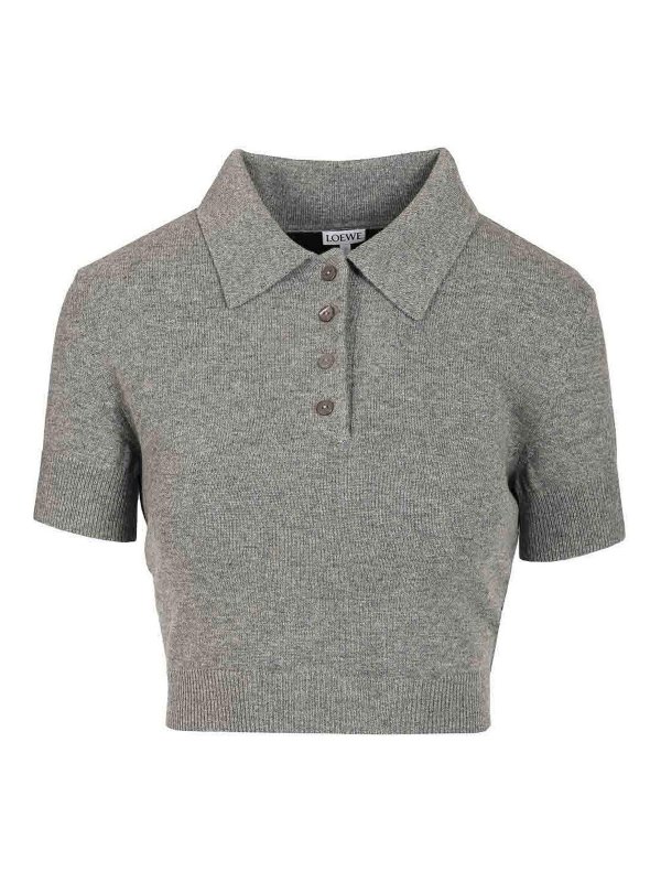 LOEWE: polo shirts - Wool And Cashmere Polo Shirt