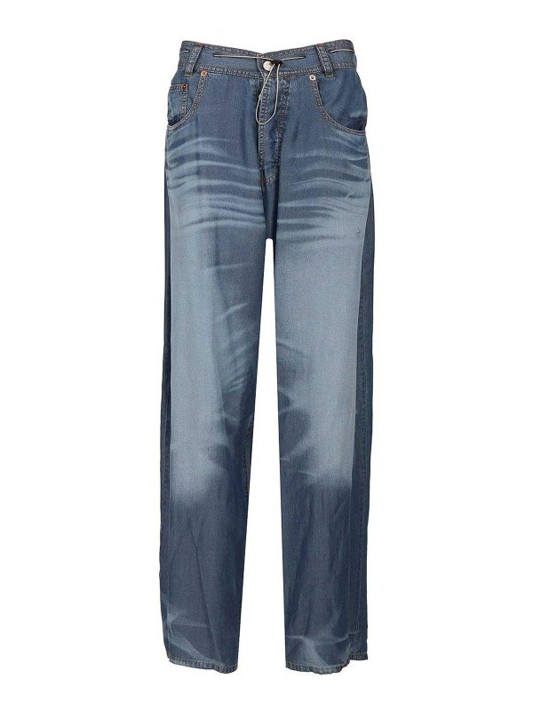 MAGLIANO: Straight Leg Jeans - Shorts - Blau