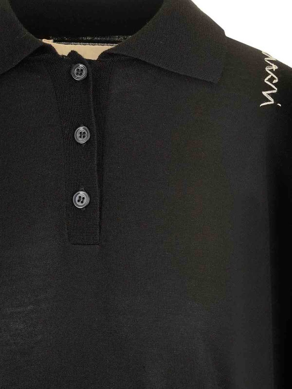 The Best Shops Marni: polo shirts - Knitted Polo Shirt