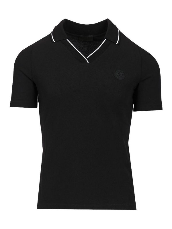 MONCLER: polo shirts - Stretch Piquet Polo Shirt