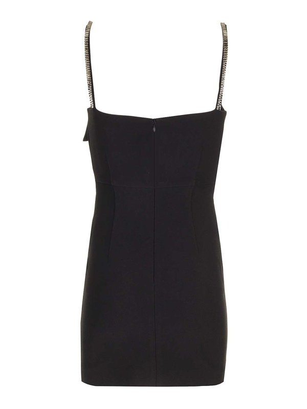 ROLAND MOURET: short dresses online - Black Stretch Crepe Mini Dress