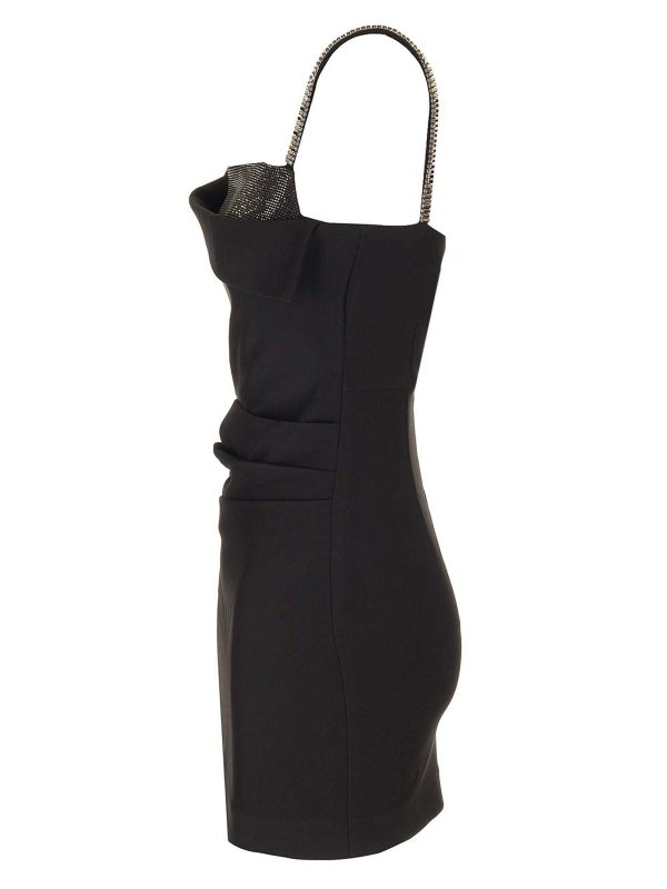 The Best Shops ROLAND MOURET: short dresses - Black Stretch Crepe Mini Dress