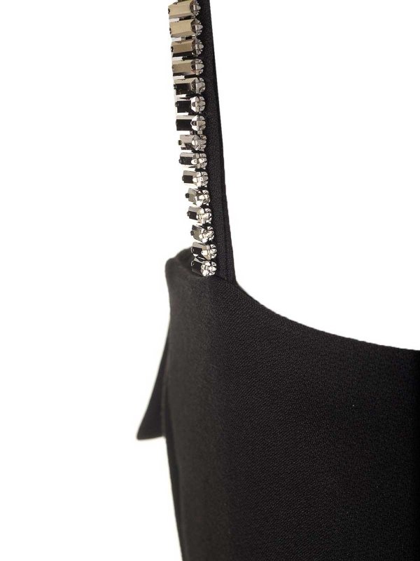 Black Stretch Crepe Mini Dress shop online: ROLAND MOURET