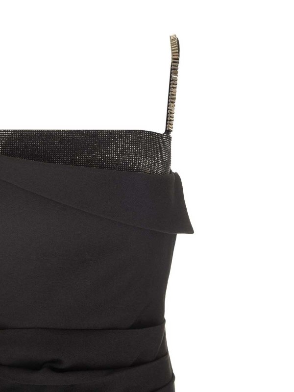 ROLAND MOURET buy online Black Stretch Crepe Mini Dress