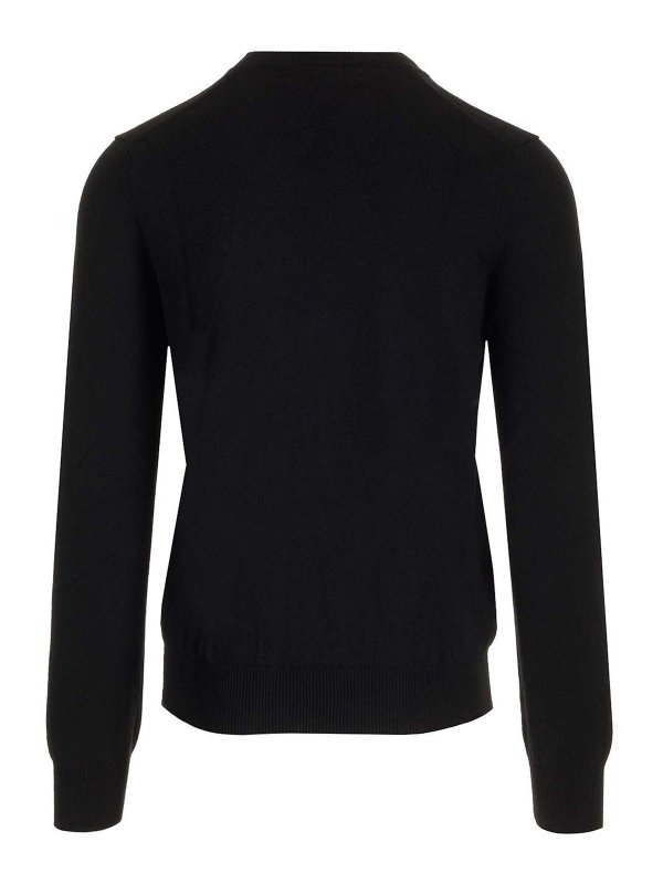 Comme des Garçons Play: crew necks online - V-Neck Wool Sweater