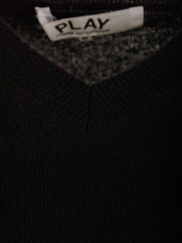 V-Neck Wool Sweater shop online: Comme des Garçons Play