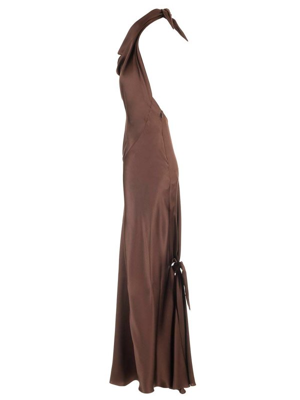 Long Scarf Dress In Silk Satin shop online: LOEWE