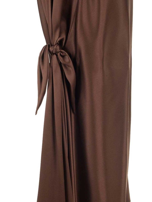 maxi dresses shop online Long Scarf Dress In Silk Satin
